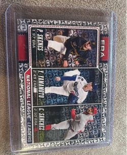 Topps NL ERA Leaders Baseball Card Skenes Yamamoto Sanchez