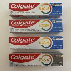 Colgate Total Active Prevention Whitening Toothpaste, Mint 5.1 oz , (4) for $10