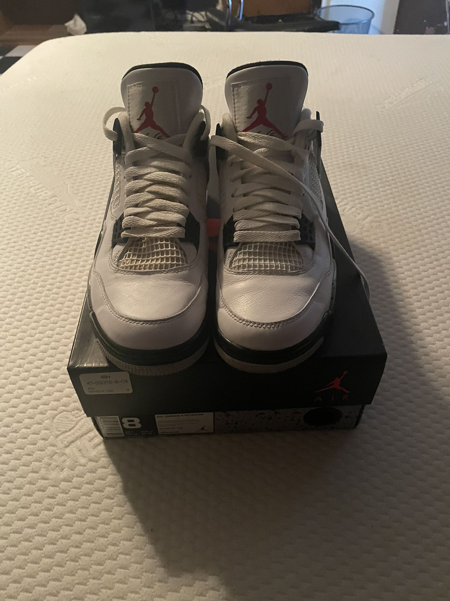 Jordan 4 White Cement Size 8