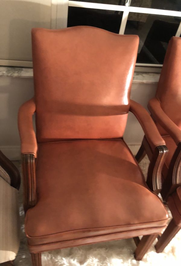 Vintage Salmon Pink Leather Chairs For In Fort Lauderdale Fl Vintage Salmon Pink Leather Chairs For In Fort Lauderdale Fl Offerup
