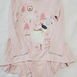 3T Girl 2 Piece Disney Long Sleeve Set-pink. Beautiful And Cozy