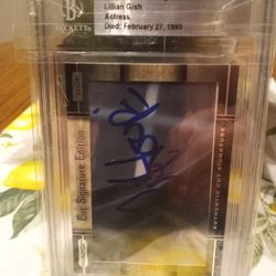Actress Lillian Gish Authenticated Cut Signature 