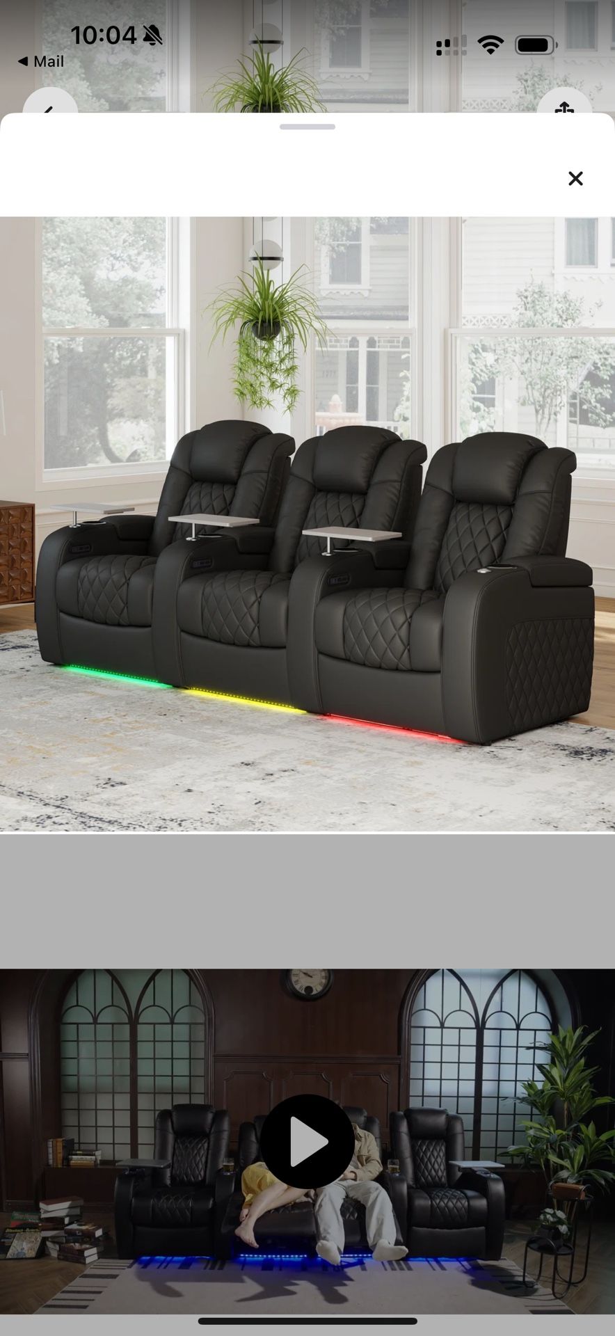 3 Reclining Chairs Brand New