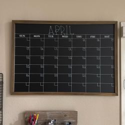 Monthly calendar Blackboard 
