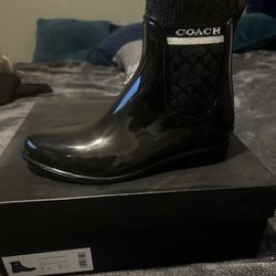 Coach Rain Boots Size 9