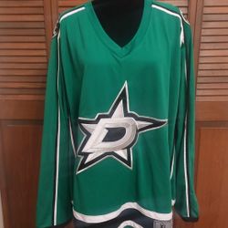 🏒 Dallas Stars (XL) X-Large Green NFL Hockey Jersey 🏒 