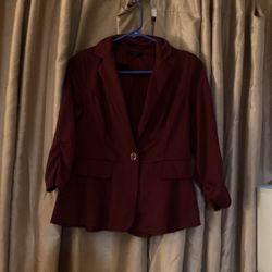 Burgundy Blazer