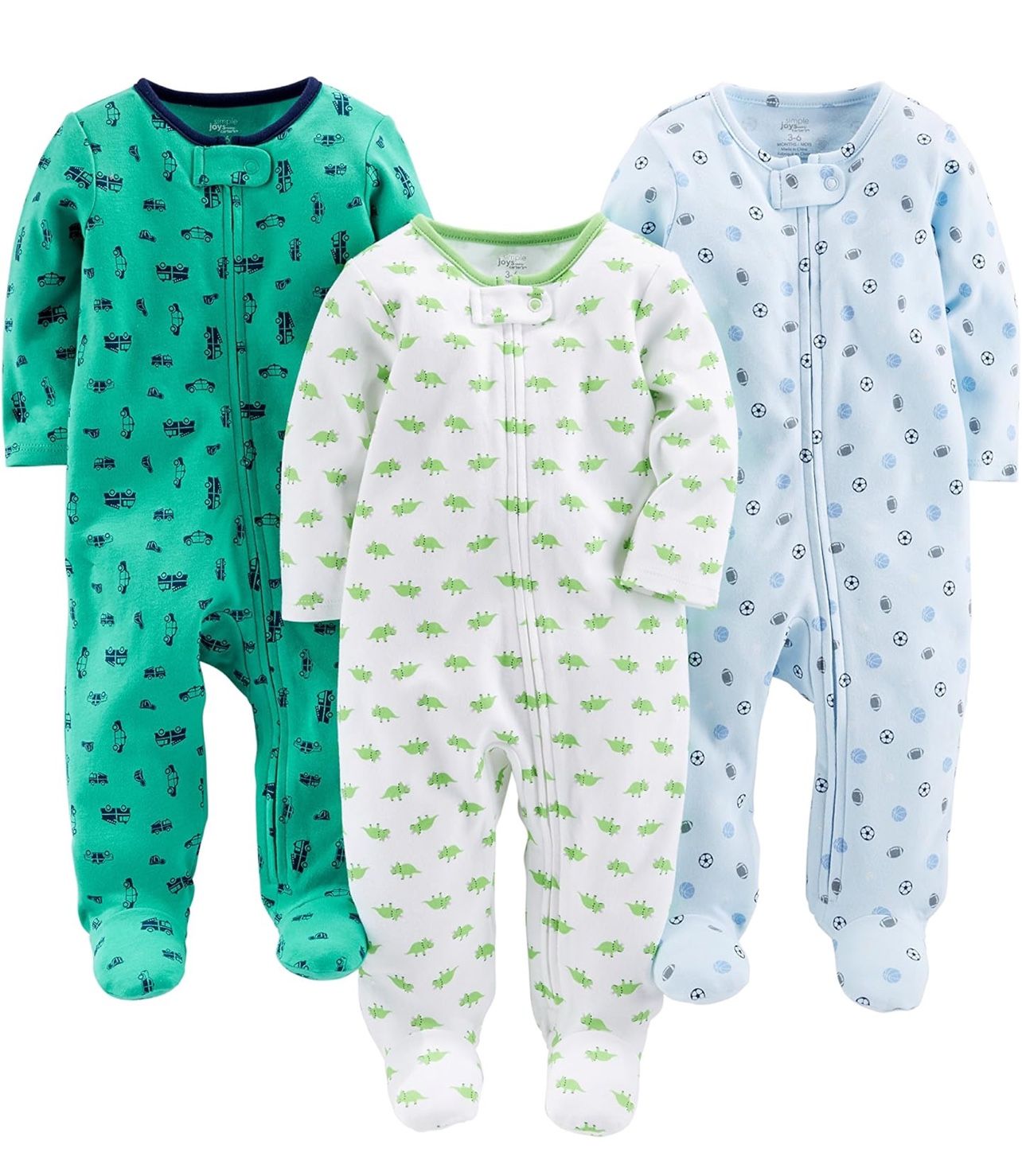 Size Premie - Simple Joys by Carter's Baby 3-Pack Neutral Sleep and Play