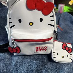 Hello Kitty Mini Backpack With Coin Purse 