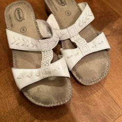 Dr Scholls Double Air Pillow Sandals Leather Shipping Avaialbe 