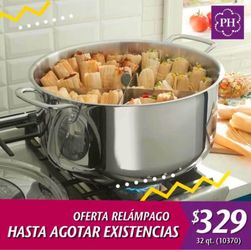 32qt con parilla y divisores