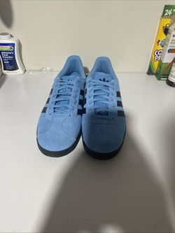 Ad idas Gazelle Light Blue Core Black Men's size 8