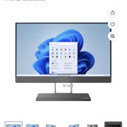 Lenovo IdeaCentre AIO 5 24 23.8" Touchscreen FHD All-in-One Desktop Computer, Intel 12-Cores i5-12500H, 8GB DDR5 RAM,  256 GB SSD, WiFi 6, Bluetooth