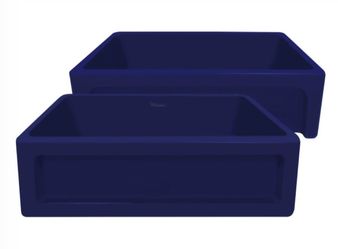 Whitehaus Shakerhaus 33" Reversible Fireclay Kitchen Sink - Sapphire Blue - New (Small Scratches)
