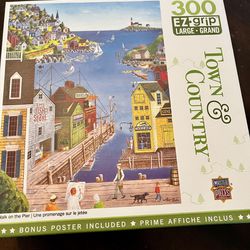 300 Piece Puzzle Town and Country EZ Grip Large 