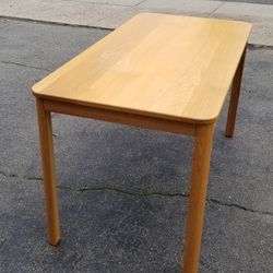 Oak Table With Glass Top