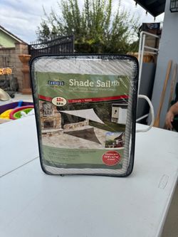 Ready to Hang Triangle Shade Sail 90% UV