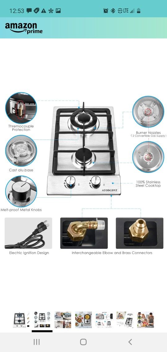 $70 DUAL BURNER PORTABLE STOVE TOP