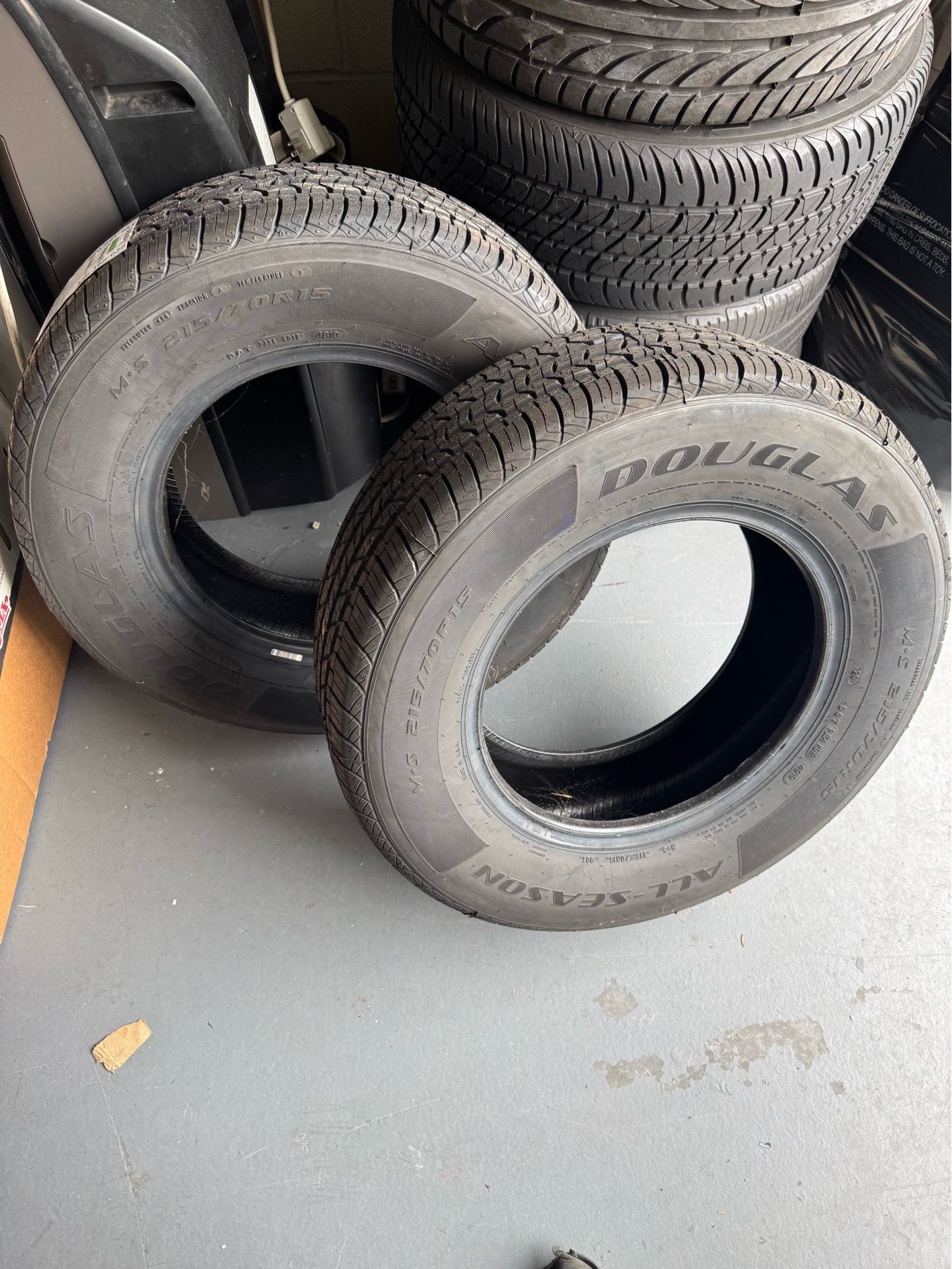 2 Douglas P215/ 70 R15 All season Tires