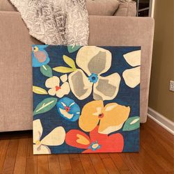 Floral Wall Picture 24 X24inches