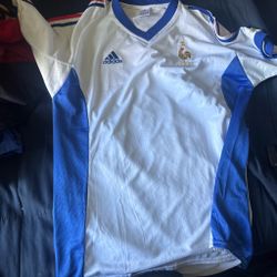 Adidas France FFF Away Soccer Jersey SIZE L