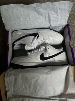 Nike sb dunks white/ black