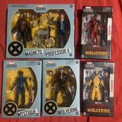 X-Men Legacy Marvel Legends Action Figure Collection Lot New Deadpool Wolverine Magneto Mystique Professor X