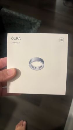 Oura Ring 4 - Size 10 - Brushed Silver - Charger included purchased from Best Buy 04/11/2026
