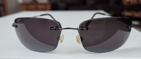 Maui Jim MJ‑311‑02 Rimless Titanium Sunglasses – Made in Japan