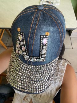 LA Denim Hat Bedazzled