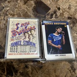 Jonas Brothers Yankee Stadium And Joe Jonas Trading Cards