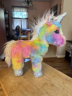 Build a Bear  Rainbow Unicorn Plush