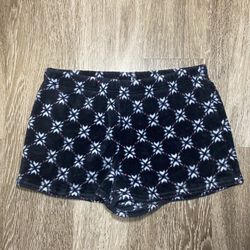 Womens Fleece Pajama Shorts - M