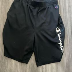 Boys Black Shorts Champions 18/20 Youth X Large