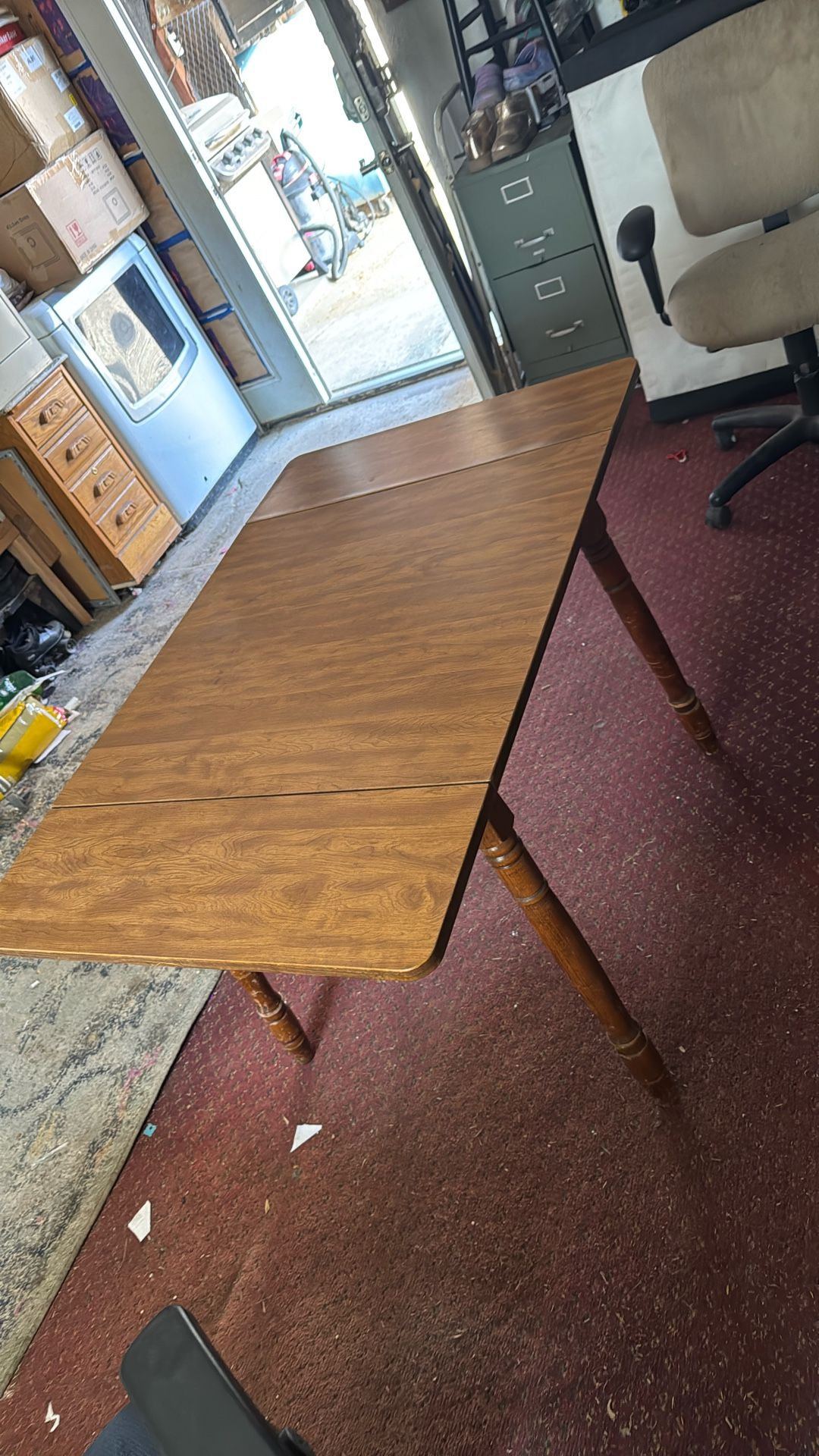 Kitchen Table With Drop Leaf
