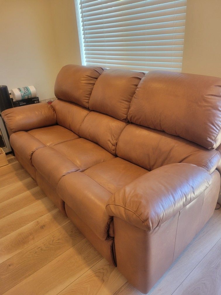 Electric Recliner Couch Genuine Leather