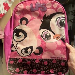 Littlest Pet Shop Pink Bookbag