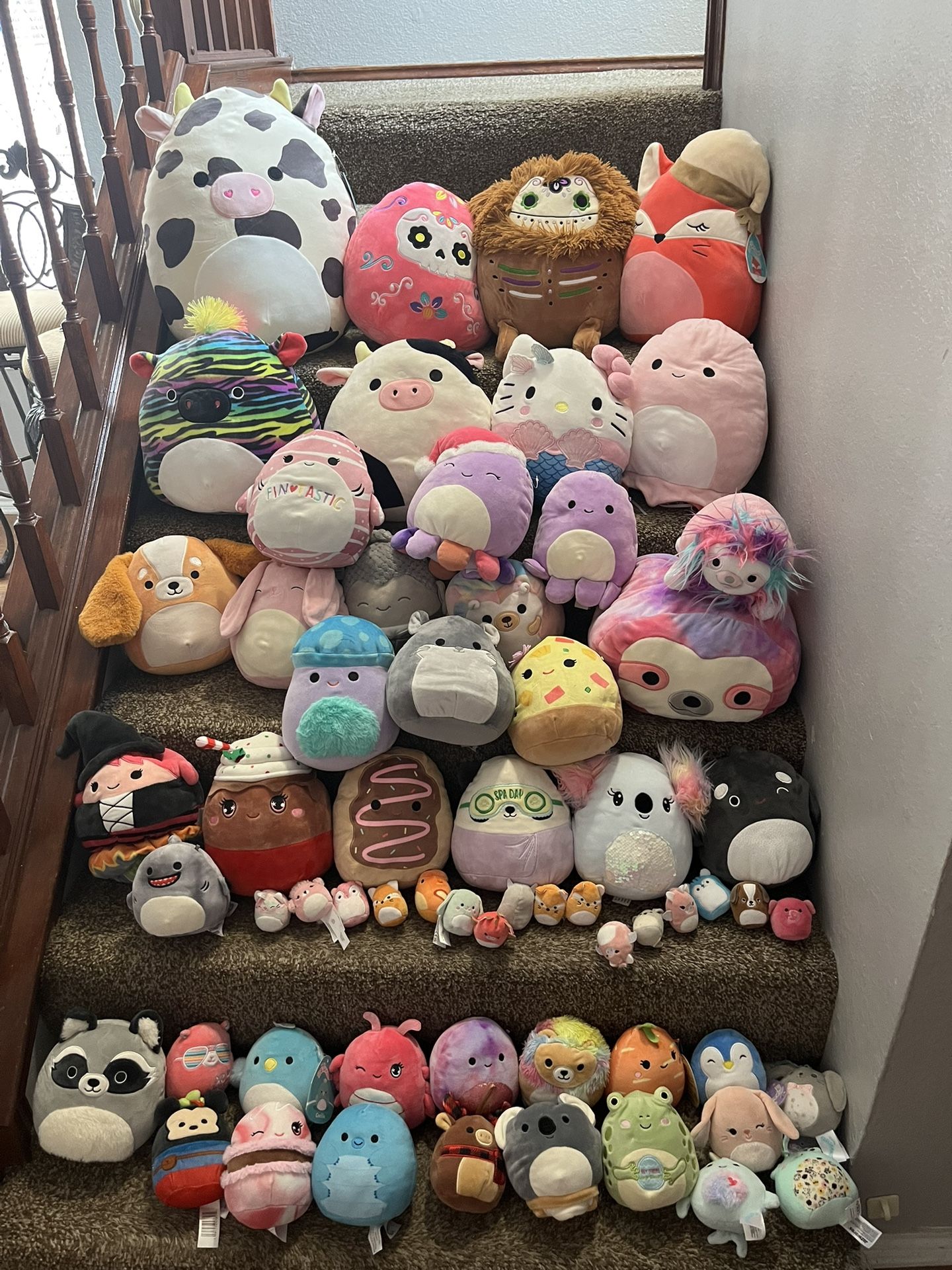 SquishMallow Plush Lot Sanrio Cow Dog Yeti