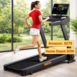 🔥 Folding Treadmill 3.5HP Incline – 8.7MPH – ONLY $150 Today!