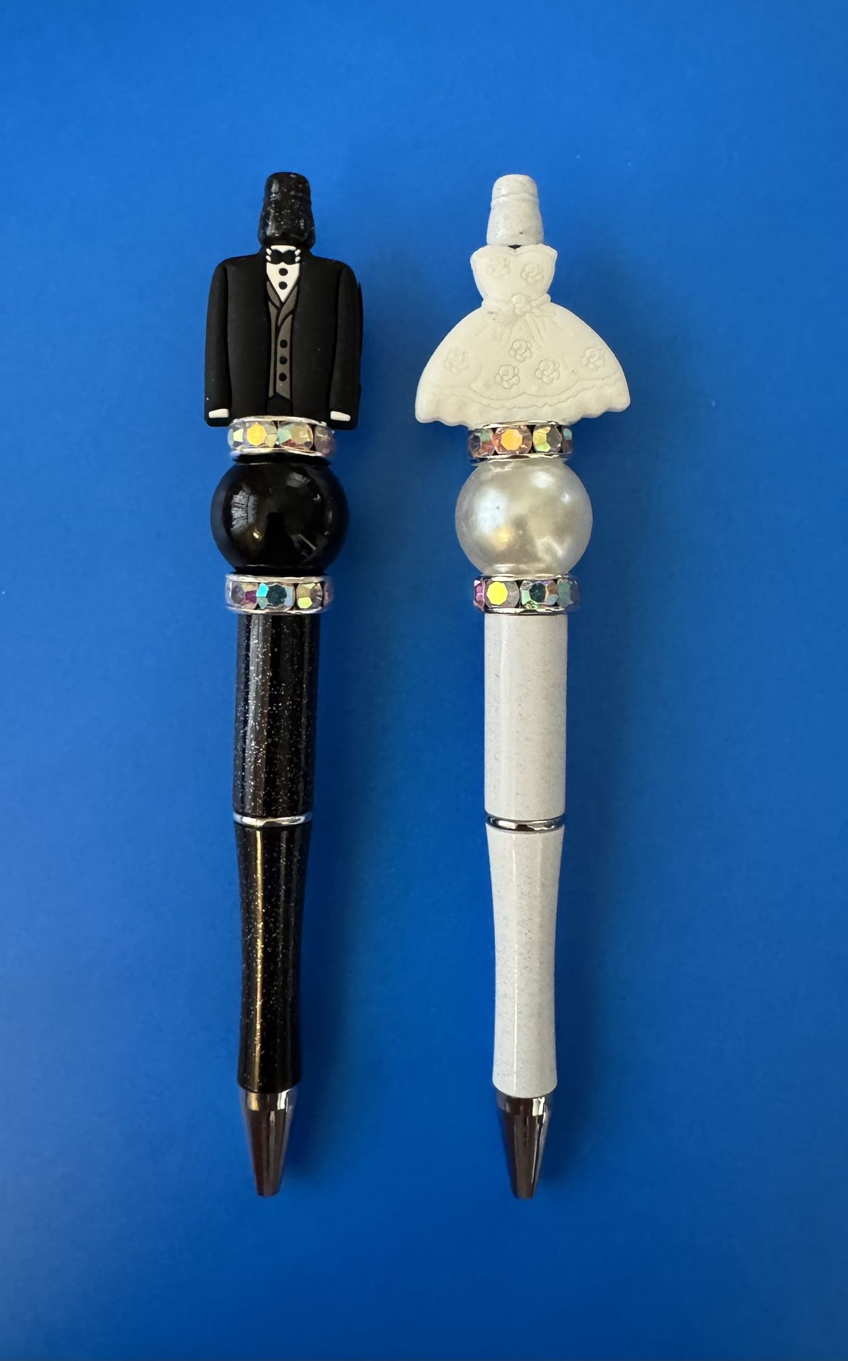 Wedding/Bride & Groom Beaded Gift Pen Sets