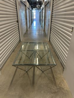 Large Glass Coffee Table