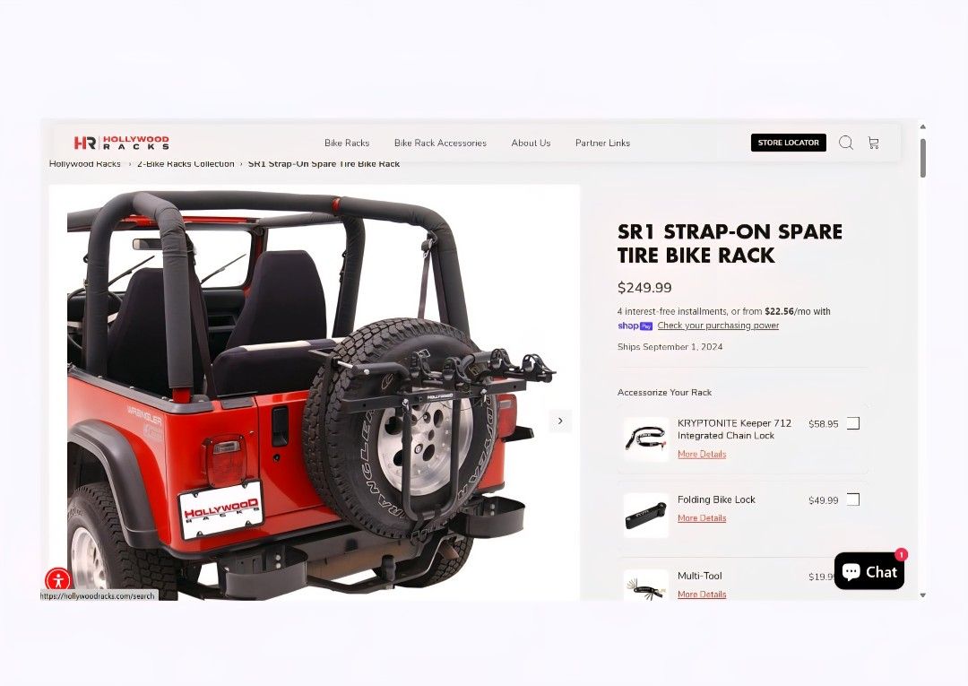 Jeep Bike Rack