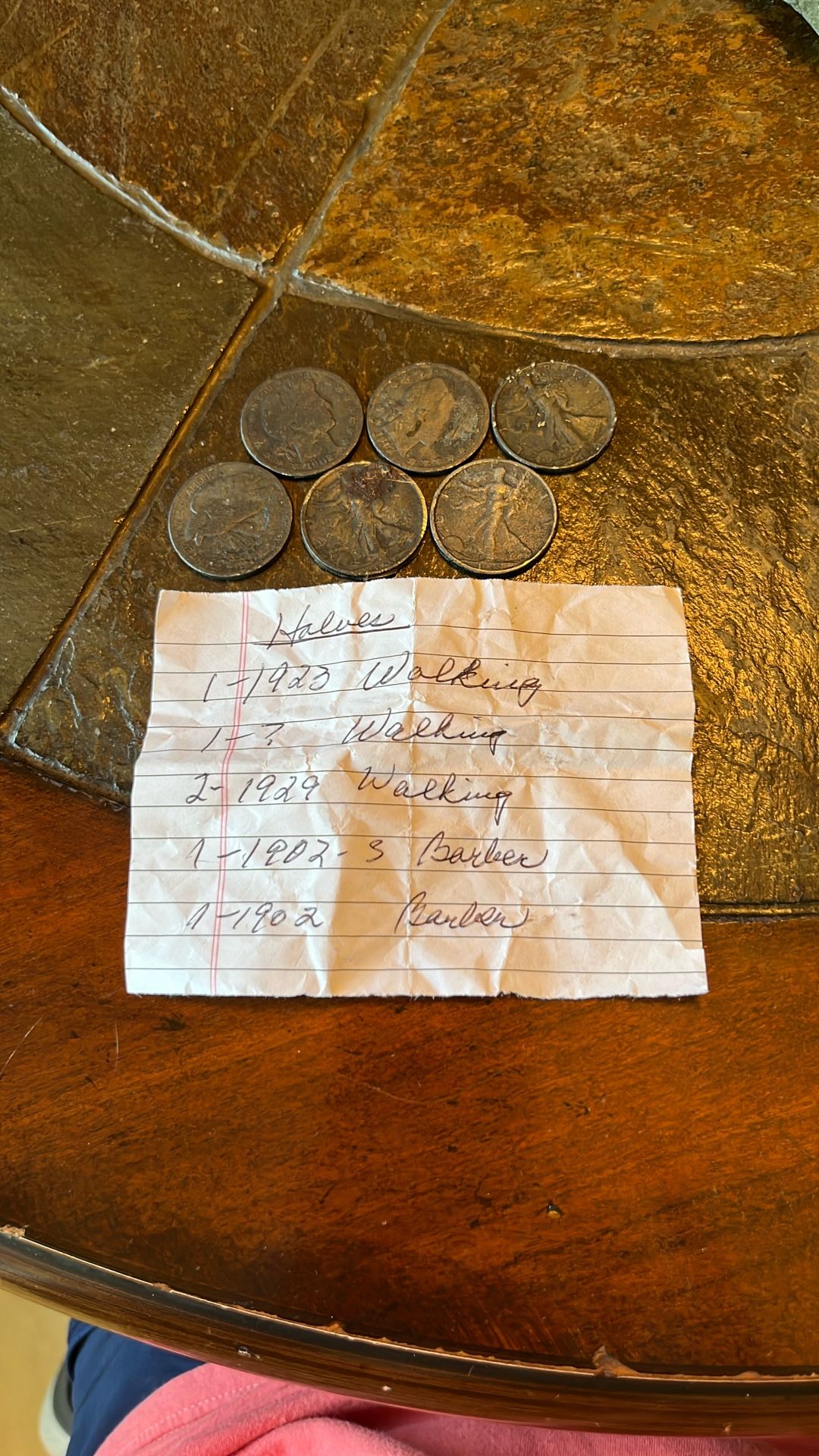 6 SILVER HALF DOLLARS *WAY BELOW MELT!!! WALKING LIBERTY & BARBER! 90% SILVER! Low Grade 90% SILVER! -12/13/25 HURRY!