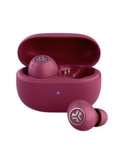 JLab Go Pop ANC True Wireless Earbuds , 24+ Hr Playtime, Bluetooth, fuchsia