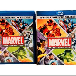 Marvel Animated Features 8-Film Complete Collection Blu-Ray Like New