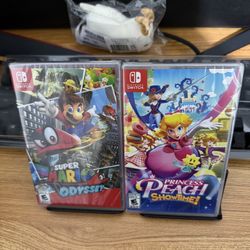 NEW SEALED Super Mario Odyssey + Princess Peach Showtime For Nintendo Switch
