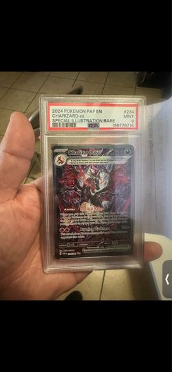 Charizard ex special illustration rare paldean fates #234 psa9