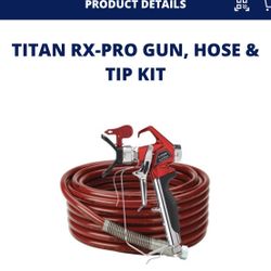 Brand New TITAN RX PRO Gun, hose and Tip kit 
