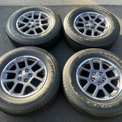 (4) 18” Jeep Gladiator Rubicon Wheels 255/70R18 Bridgestone 