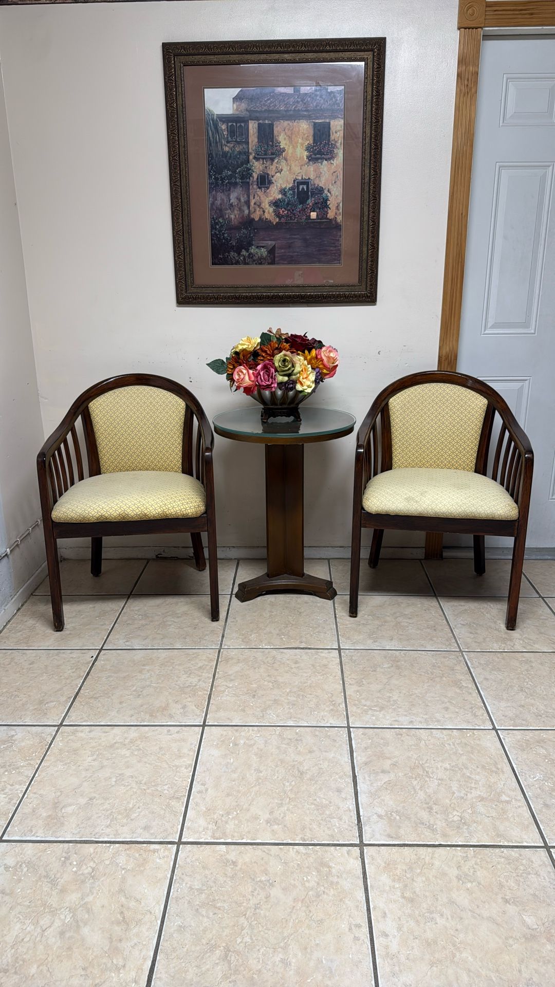Wooden Chairs And Table Set